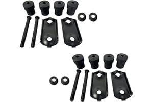 BST BSSP 2 PCS Rear Spring Shackle and Bushing Kit Compatible with 1968-1981 Camaro And Firebird Part# MCS1020