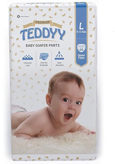 Teddyy Baby Premium Large Diaper Pants (Pack of 46)
