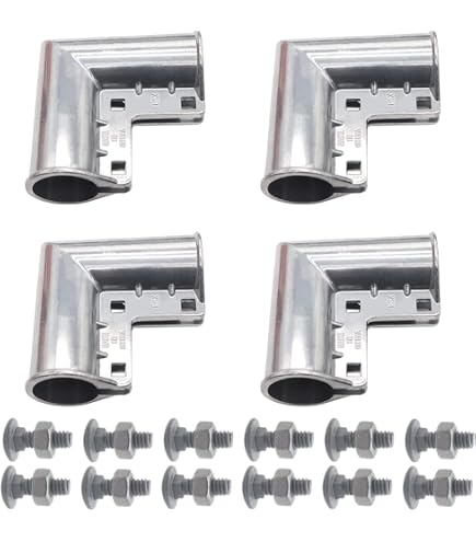 VIVIDA 24-Pack 1-3/8'' End Rail T Clamps – Galvanized Chain Link Fence Fittings For Pipe Connections