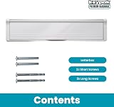 Keypak 12in Sleeved Door Letter Box Anti-Snap Flap Draught Excluder White view 4