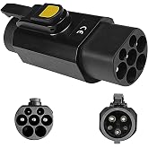 EV Charging Adapter, 32A Type 2 (IEC 62196) to Type 1 (SAE J1772) Convertor, Car Charging Adapter 250V 7.2KW