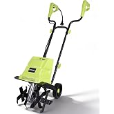 LOVTILLER 12'' 13.5AMP Electric Roto Tiller for Gardening Cored Powerful | Easy (dis)assemble, Metal baffle, Overload protected, Corded power gas-leavel performance, Senior-friendly use