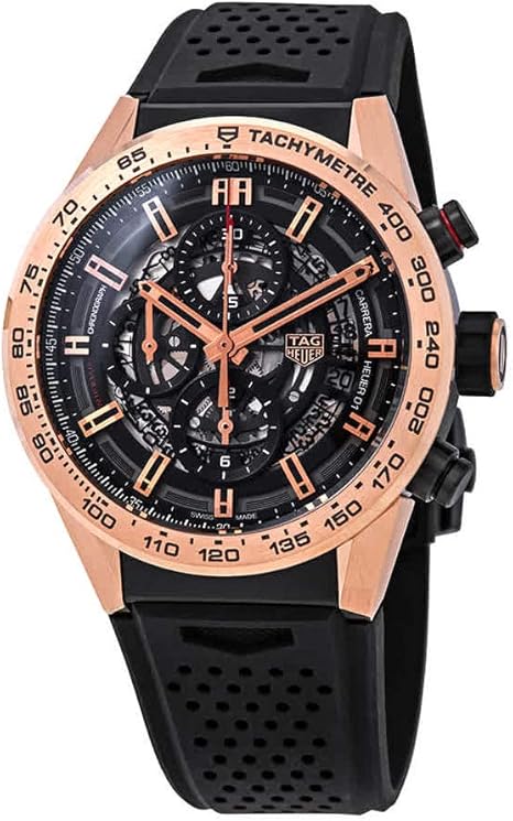Tag Heuer Carrera Chronograph Automatic Black Skeleton Dial Men's Watch CAR205B.FT6087