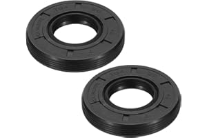 PATIKIL EU Radial Shaft Seal, 2 Pcs 20mm x 42mm x 7mm Nitrile Rubber TG4 Oil Seal for Bearing Shaft Oil Pumps Engines, Black