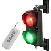 LED Traffic Stop Go Light Kit, 4-Inch Stop and Go Signal Light,Remote Control IP65 Waterproof Industrial LED Stop Go Signal Light for Loading Dock, Parking Lot, Warehouse &amp; Garage Decor (2-Light)