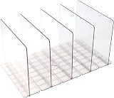 MOUYAT Adjustable Acrylic Closet Shelf Dividers 41.5x23.9cm view 1
