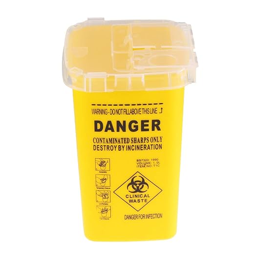 Sharps Container Small Disposal Needle Plastic Medical Waste Bins