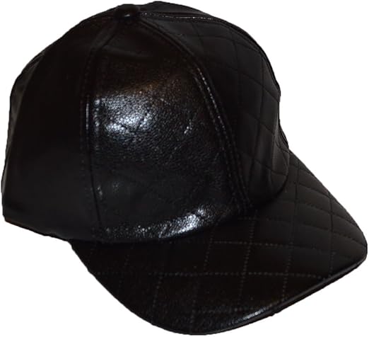 black leather cap uk