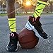 Basketball Sock by ChalkTalk SPORTS| Athletic Mid Calf Woven Socks | Basketball Wrap | Green and Neon Yellow, One Size