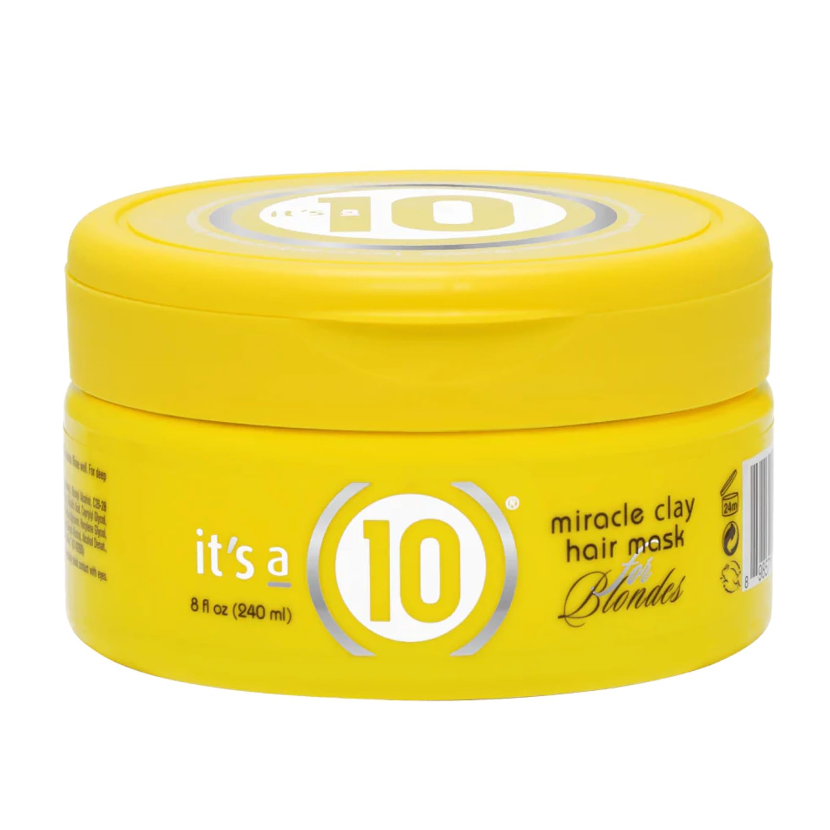 It's a 10 Haircare - Miracle Clay Hair Mask for Blondes, Highlighted Hair, Intense Conditioning, Colour Safe, Natural Ingredients, For Shiny Hair, 240ml