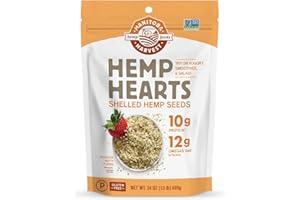 Manitoba Harvest Hemp Hearts, Shelled Hemp Seeds - 24oz - 10g Plant Protein & 12g Omega 3 & 6 per 30g serving - Easy to Digest with 9 Amino Acids - Gluten Free, Non-GMO Project Verified