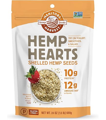 Amazon.com: MANITOBA HARVEST Shelled Hemp Hearts, 454 GR : Grocery