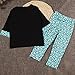 GBSELL 2PCS Toddler Kids Baby Girls Boss T-shirt Dress+ Long Pants Clothes Set (Black, 4T)