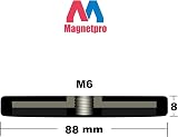 Magnetpro 2 Pieces Rubber Coated Mounting Magnets 120+ LB Anti-Scratch Outdoor view 2