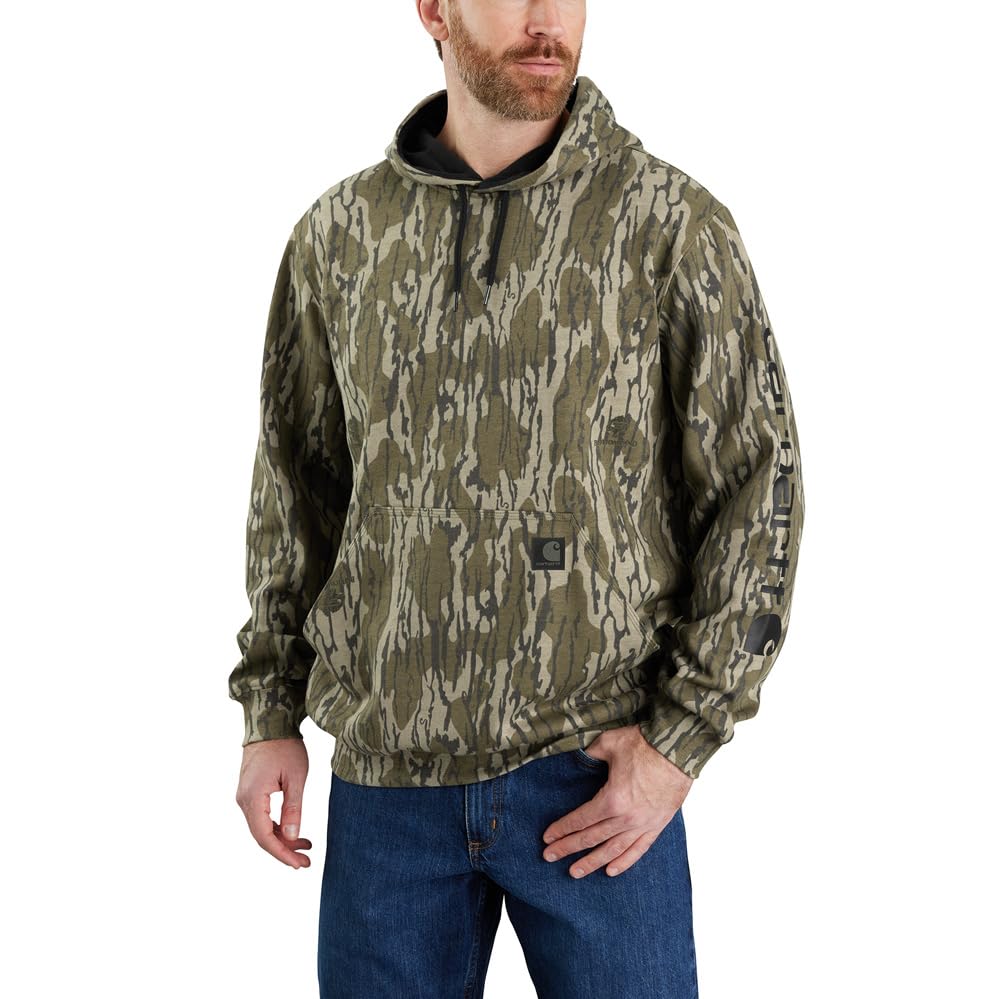 Photo 1 of *** DIRTY*** Carhartt Loose Fit Midweight Camo Sleeve Graphic Sweatshirt XL