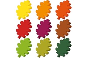 Kisston 360 Pcs Leaf Cutouts Paper 3.9 Inch Fall Cutouts for Bulletin Board Autumn Colored Maple Leaves Shaped Die Cuts for Thanksgiving DIY Craft Projects Classroom Decor