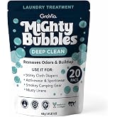 GroVia Mighty Bubbles Deep Clean Laundry Treatment | 20 Count | Deep cleaning for all laundry - smells and odors be gone! Dirt and grim be gone!