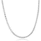 CAIDIKA 925 Sterling Silver Chain Necklace for Women Layered Necklaces Minimalist Everyday Wear Jewelry(with Box)