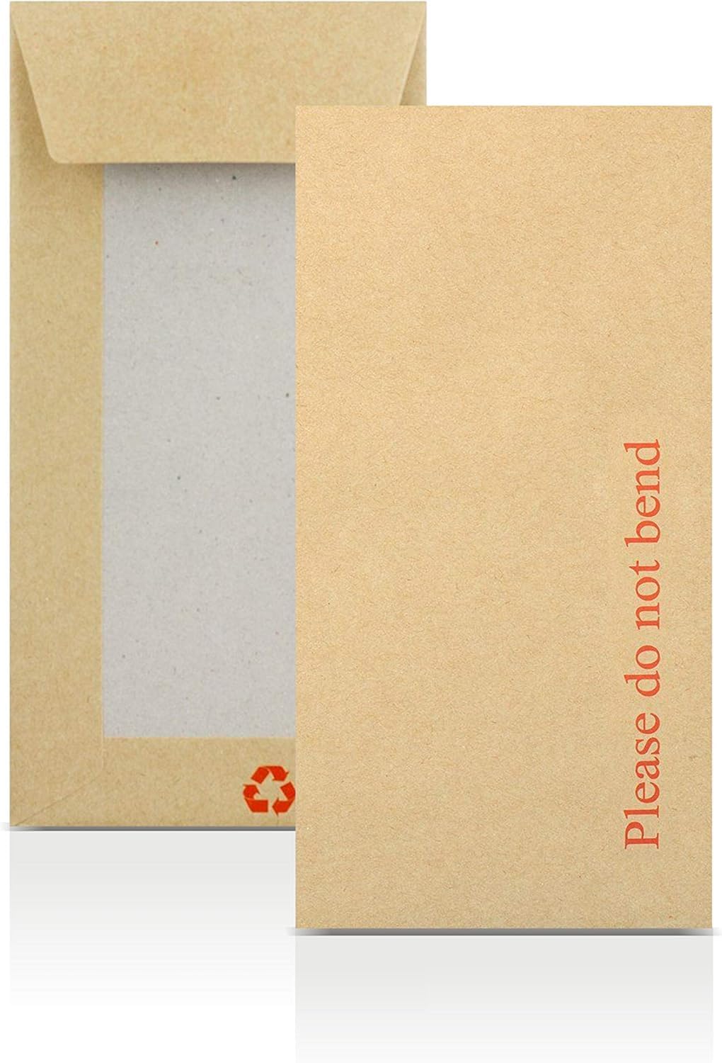 DL Board Backed AKAR Envelopes 220x110 mm Manilla Hardback Envelope ''DO NOT Bend'' Printed (Pack of 20)