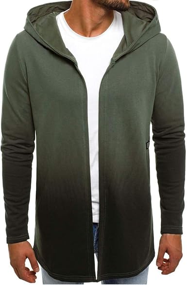 open front hooded sweatshirt