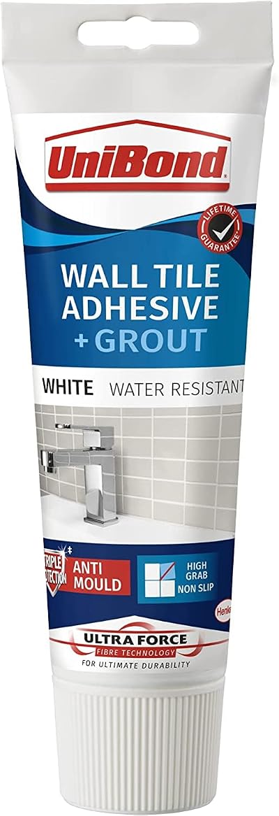 Unibond Ultra Force Wall Tile Adhesive and Grout 300g White 2 in 1