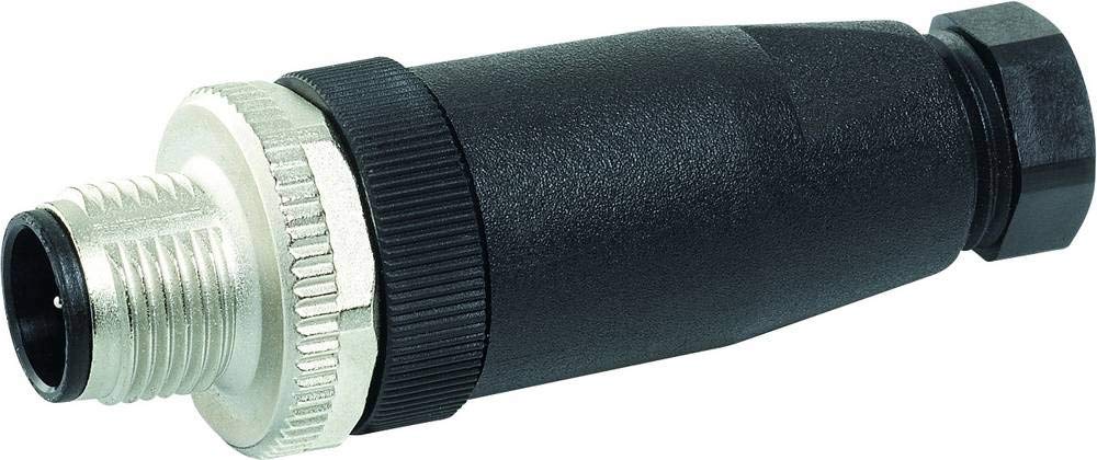 M12 Connector, Straight Self-Connectable Screw Terminal