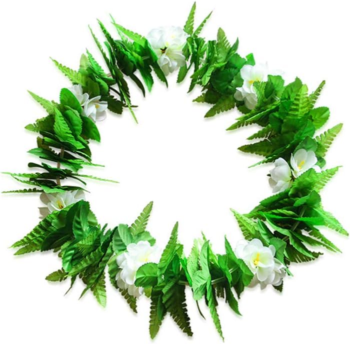 BESTOYARD 5pcs Leaf Skirt Costume, Grass Skirt, Hawaiian Set, Tropical Adult Costume for Beach Luau, Hawaii Party Accessories - Image 5