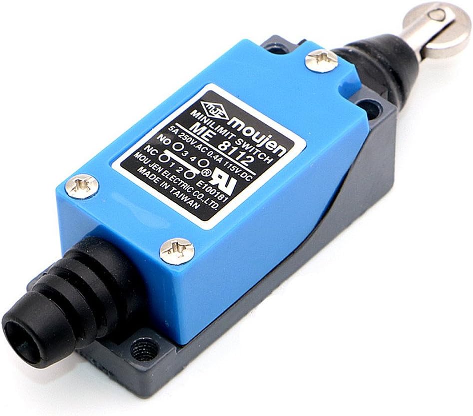OdiySurveil(TM) ME-8112 Adjustable Roller Level Arm Plunger Mini Limit Switch for CNC Mill Plasma,AC/380V,AC/250V 5A DC 115V 0.4A