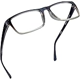 LifeArt Blue Light Blocking Glasses, Anti Eyestrain, Computer Reading Glasses, Gaming Glasses, TV Glasses for Women Men, Anti Glare (Brown, 0.75 Magnification)