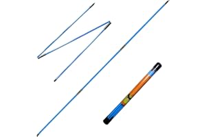 RUTHNISSI Golf Alignment Sticks (Pack of 2) 48-inch Collapsible Golf Alignment Sticks for Aiming,Putting,Full Swing Trainer,Posture Corrector,Portable Golf Training Equipment with Tube Case