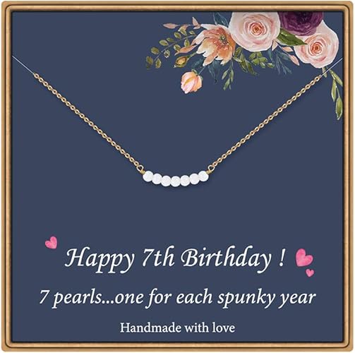 Amazon Com 7 Year Old Girl Gifts For Birthday Pearl Necklace