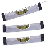 BETHEL 3 Packs Bubble Line Level String Tools, Aluminum Mini Leveler for Construction, Engineering, Camping, DIY Projects