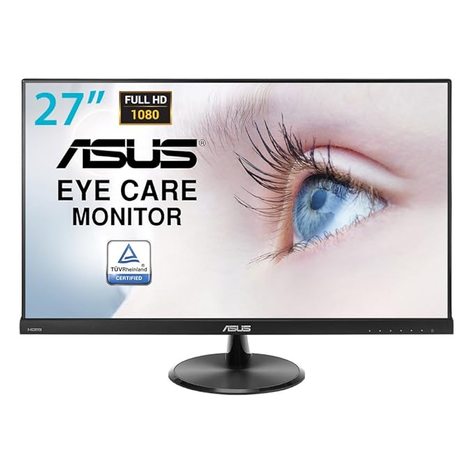 Asus VC279H 68,6 cm (27 Zoll) Monitor (Full HD, VGA, DVI, HDMI, 5ms Reaktionszeit) schwarz
