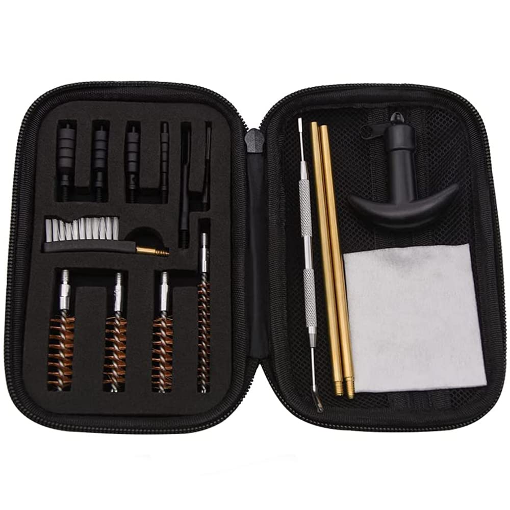 Tiardey Universal Cleaning kit .22.357.38,9mm.45 Caliber Cleaning Kit Bronze Bore Brush and Brass