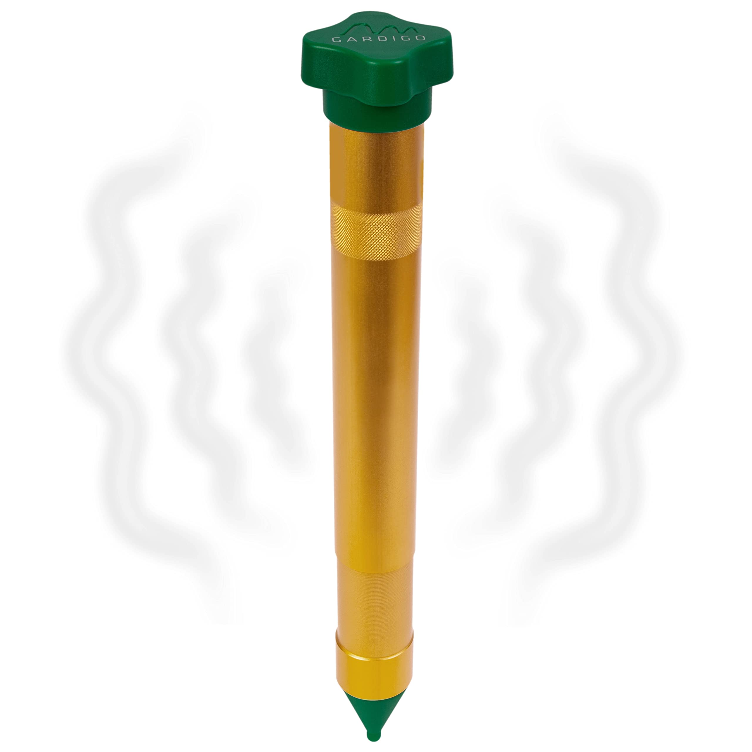 Gardigo® Vibrasonic Mole Repellent | Mole Deterrent with Vibration Motor | Variable Frequencies | Approx. 1250 m² Coverage | Vole & Ant Repeller for Garden | Battery Operated