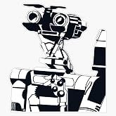 LAD Studio Johnny 5 Window Bumper Sticker Decal 5""