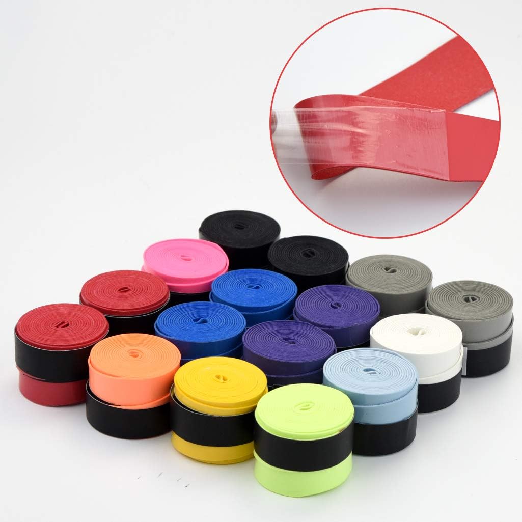 yeabwps 16 Pieces Tennis Badminton Racket Overgrips, Anti-Slip and Super Absorbent Sweat Tennis Racket Grip Tape : Sports & Outdoors