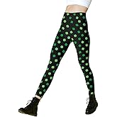 Eyanse Women's Valentines & St Patricks Day Leggings,Heart Leggings,Shamrock Pants