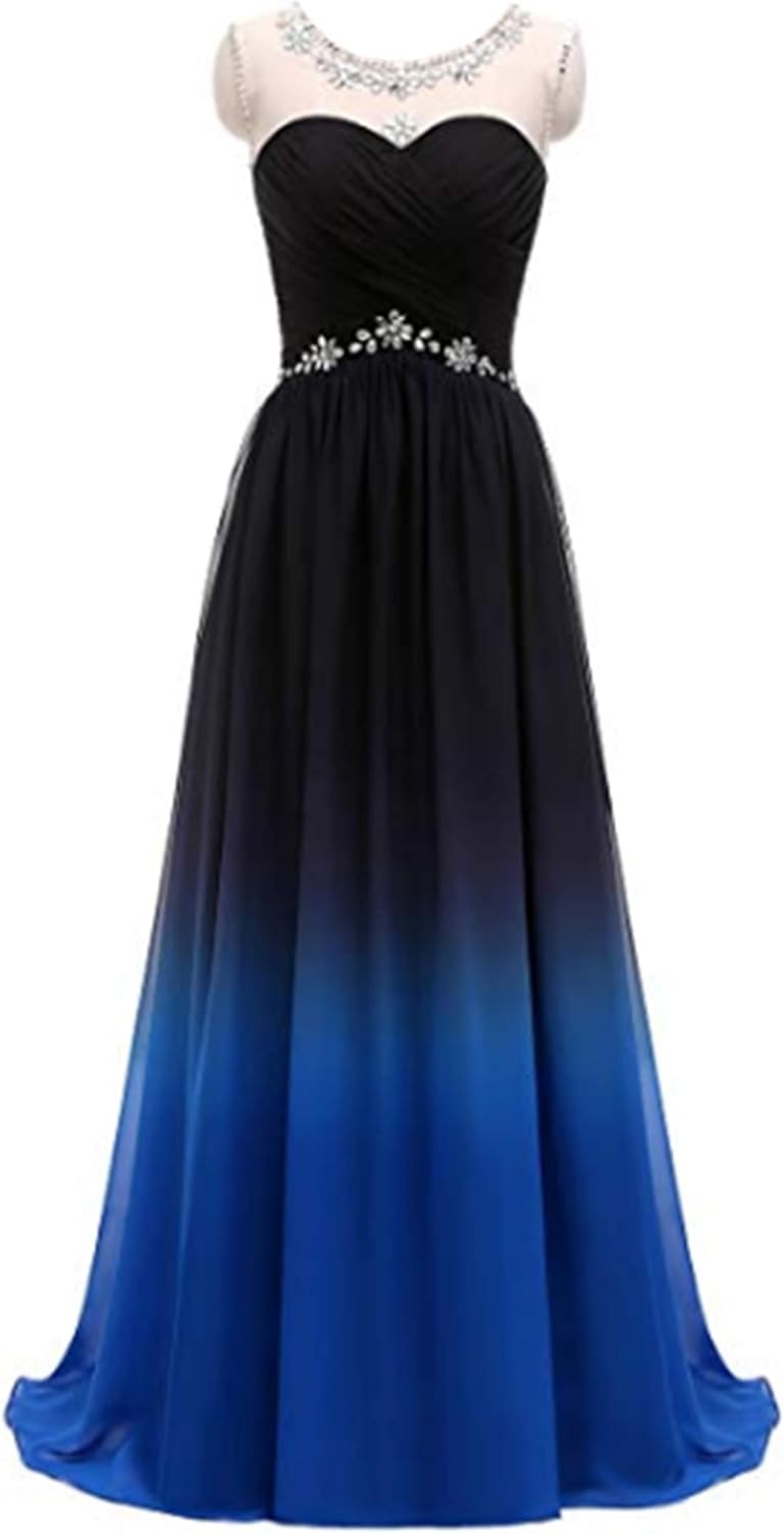 ombre long gown