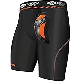 Shock Doctor Ultra Pro Compression Shorts Supporter with Ultra Cup Protector, Moisture-Wicking Fabric, Multi-Layer Protection