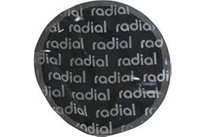 Harzole Tire Repair Patch Radial and Bias-Ply tire Repair Patch OV-1044 Black Round 3-1/4"￠79mm 20pcs