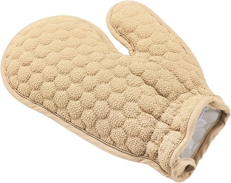 Beaupretty 2pcs Back Rub Shower Gloves Bath Gloves Exfoliating Hanging Towel
