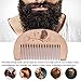 Walmeck Wooden Hair Comb Man’s Beard Comb Anti-static Male Mini Facial Hair Beard Comb Wood Massage Comb