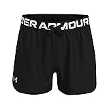 Under Armour Girls Play Up Solid Shorts , Black
