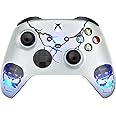 MODDEDZONE Skulls White Original Custom UN-Modded Wireless Gaming Controller compatible with Xbox One S/X, PC | Personalize Your Gaming Experience and Exceptional Performance | Customized in the USA|