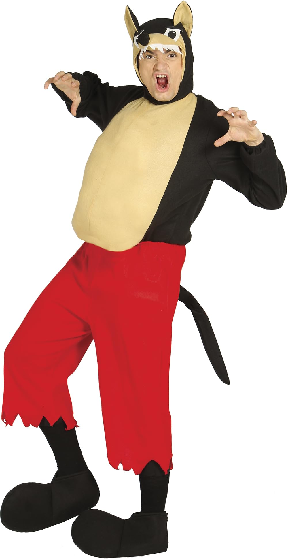 GUIRCA 80792.0 Adult Wolf Costume, Multicoloured, Talla 52-54