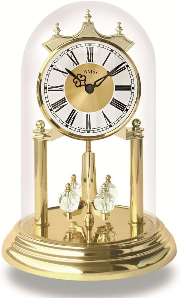 AMS 1202, orologio da tavolo con movimento al quarzo e campana di vetro, a batteria Amazon.it AMS 1202, orologio da tavolo con movimento al quarzo e campana di vetro, a batteria Amazon.it