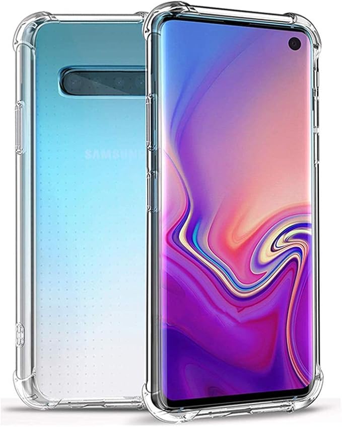 Crystal Clear TPU Case for Samsung Galaxy S10+ with Bumper