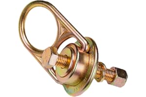 FRONTLINE FALL PROTECTION Frontline STM5810K MEGA Swivel 360° 10k Steel Anchor | Reusable Anchor + Replacement Bolt | Swivel D Ring with 360 Degrees Adjustability | OSHA & ANSI Compliant