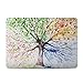 iCasso New Art Fashion Image Series Ultra Slim Light Weight Rubberized Hard Case Glossy Clear Crystal Snap-On Hard Cover Case for MacBook Pro 13 inch Retina (Model: A1425/A1502) - Four Seasons Tree